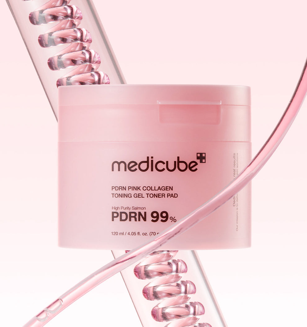 MEDICUBE PDRN Pink Collagen Toning Gel Toner Pad 70 Sheets
