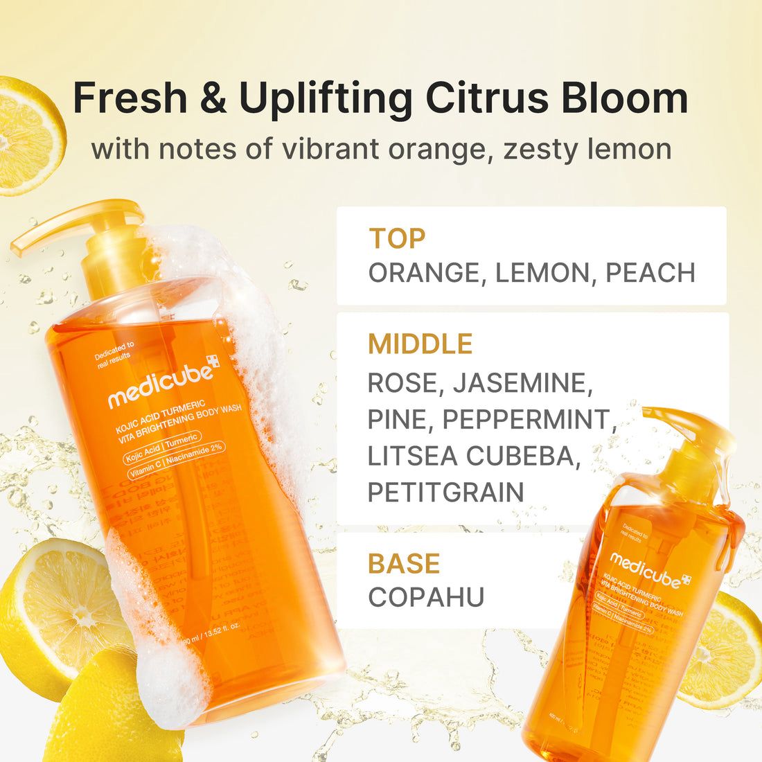 Medicube Kojic Acid Turmeric Vita Brightening Body Wash - 400ml