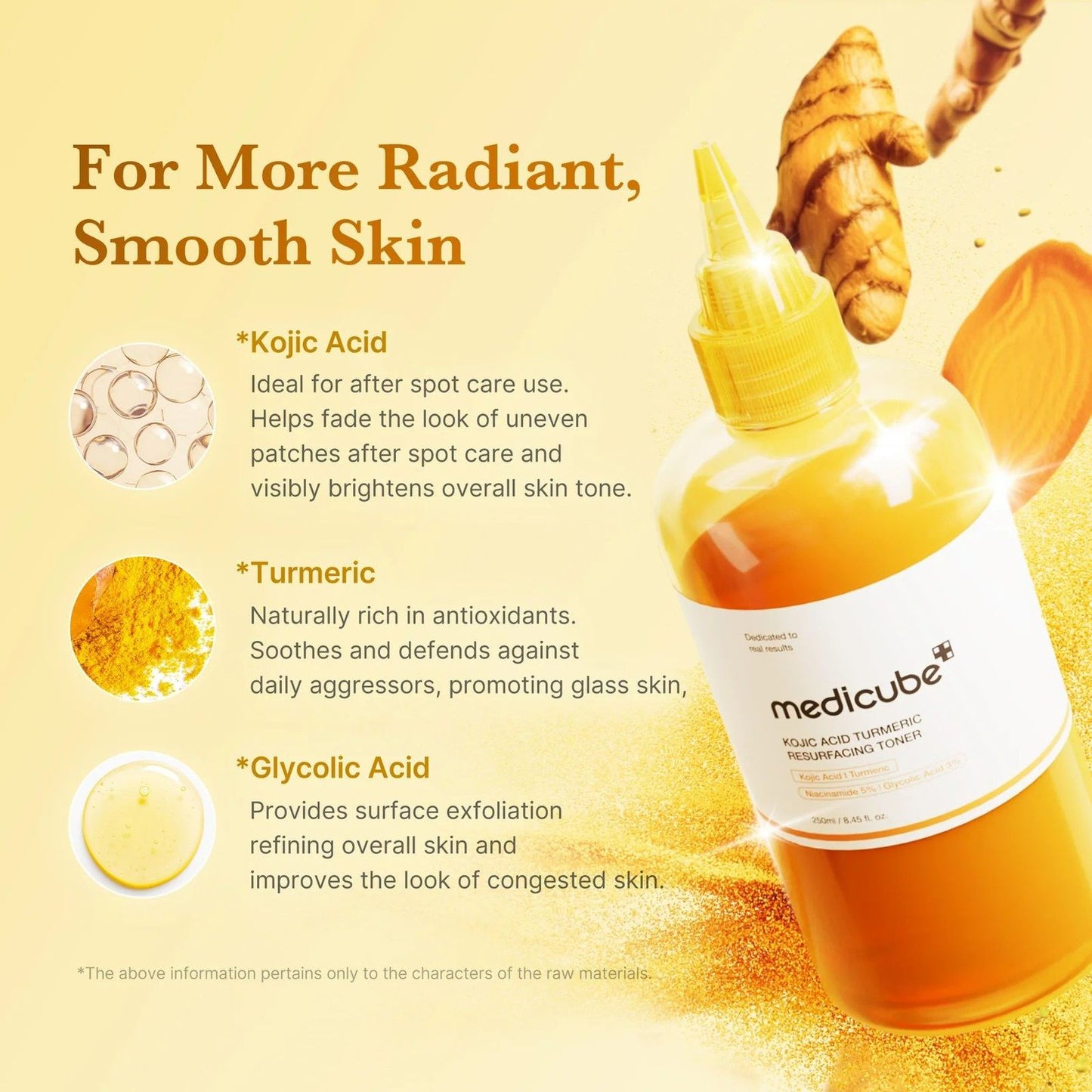 Medicube Kojic Acid Turmeric Resurfacing Toner – 150ml