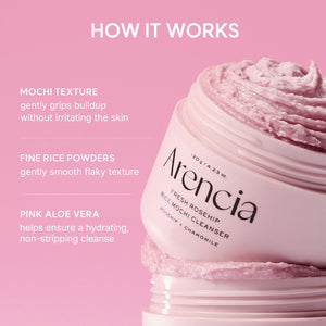Arencia Fresh Rosehip Rice Mochi Cleanser