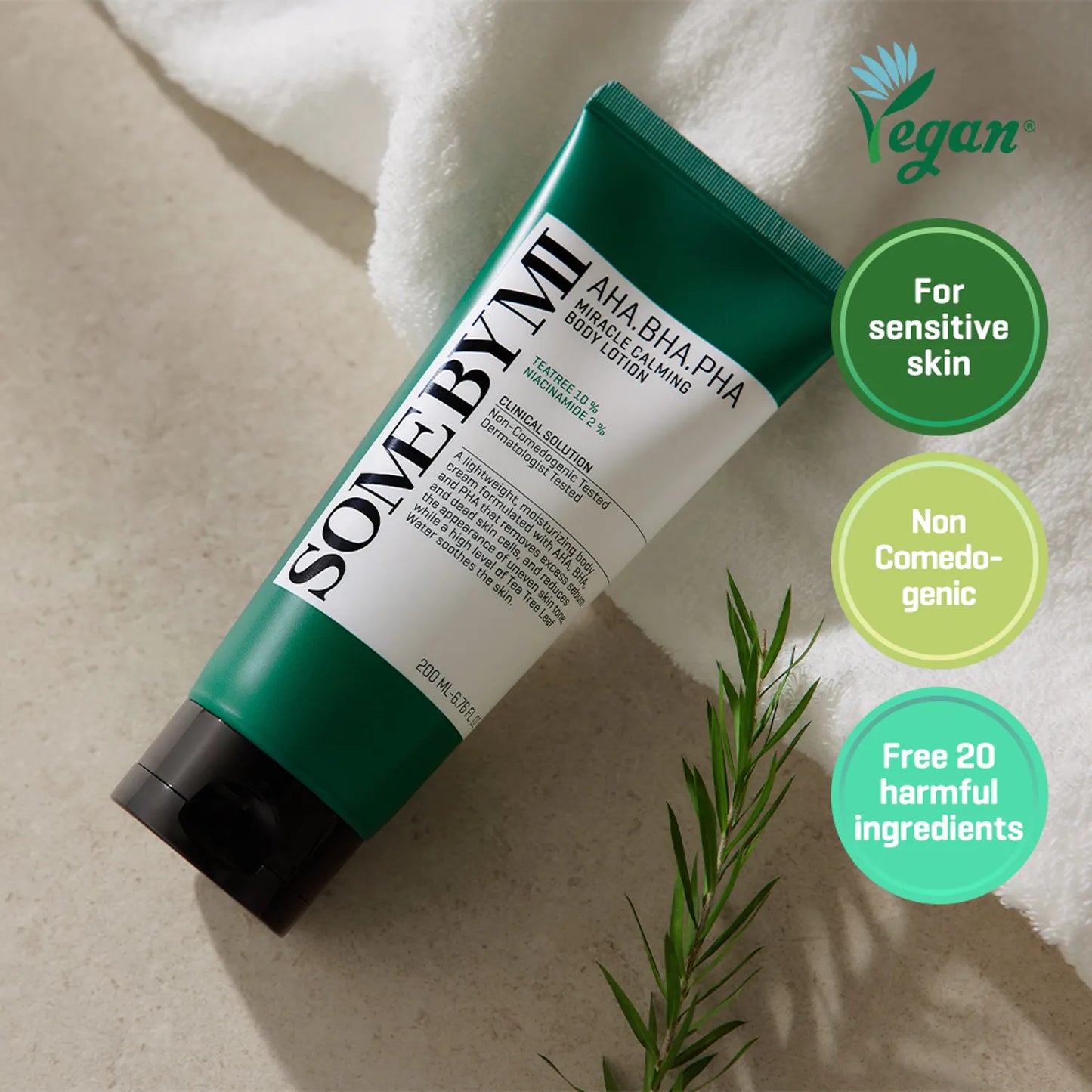 لوشن الجسم المهدئ المعجزة من سوم باي مي AHA وBHA وPHA - 200 مل