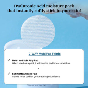 mixsoon Hyaluronic Acid Toner Pad – 180ml