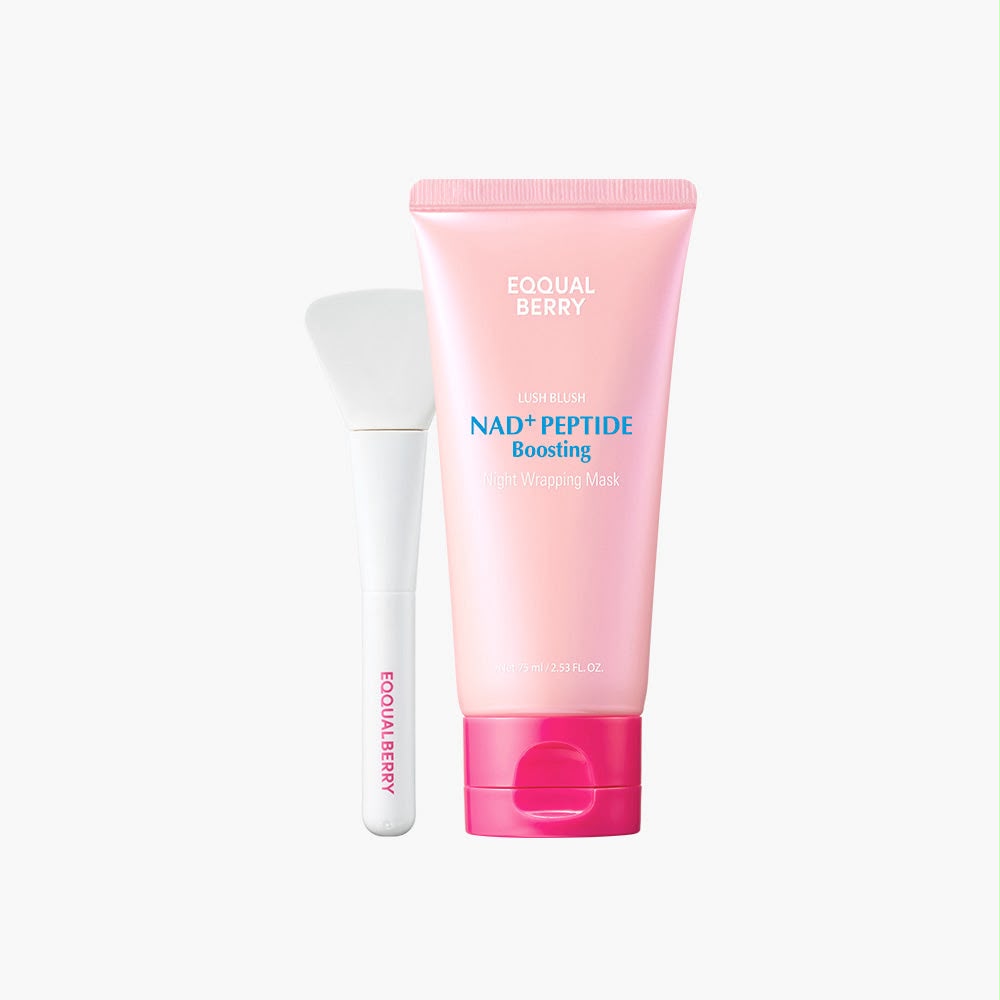 EQQUALBERRY Lush Blush NAD+ Peptide Boosting Night Wrapping Mask – 75ml