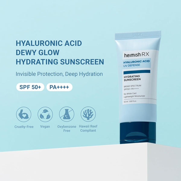 Heimish RX Hyaluronic Acid UV Defense Hydrating Sunscreen SPF50+ PA++++ – 50ml
