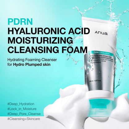 Anua PDRN Hyaluronic Acid Moisturizing Cleansing Foam – 150ml
