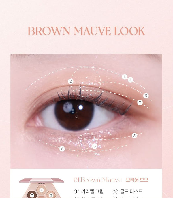 ELROEL Barely Mood Shadow Palette 02 Pale Rose