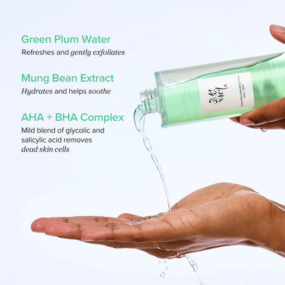 Beauty of Joseon Green Plum Refreshing Toner: AHA + BHA – 150ml
