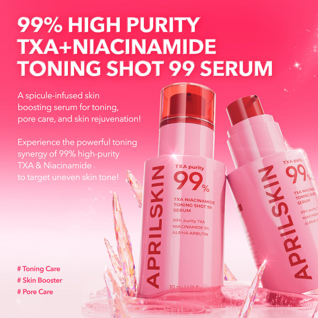 APRILSKIN TXA Niacinamide Toning Shot 99 Serum – 30ml