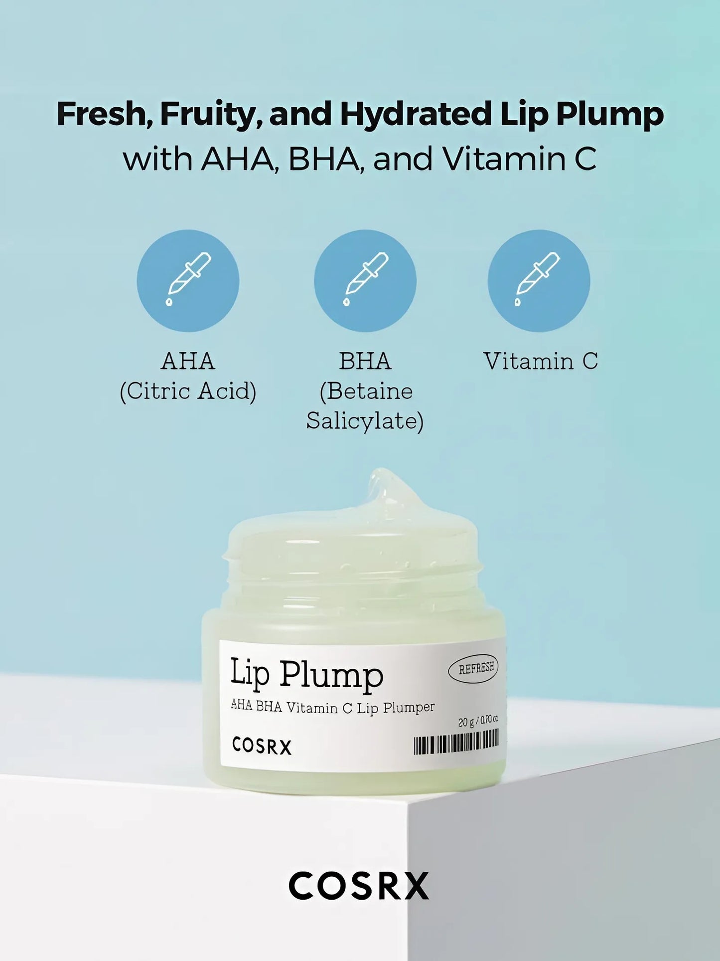 Cosrx Lip Plump AHA BHA Vitamin C Lip Plumper - 20g