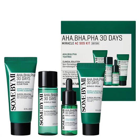 مجموعة Some By Mi AHA BHA PHA Miracle AC SOS لمدة 30 يومًا