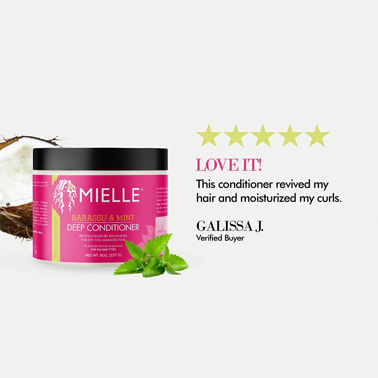 Mielle Babassu Oil & Mint Deep Conditioner - 227g