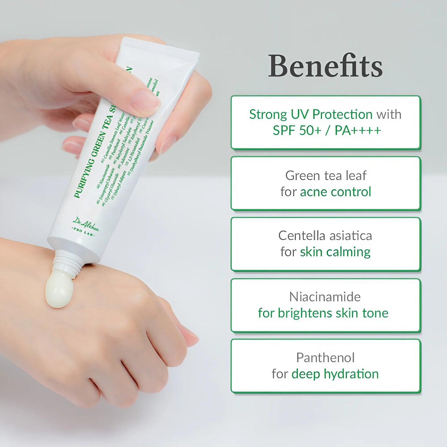 DR. ALTHEA Purifying Green Tea Sunscreen – SPF 50+ PA++++