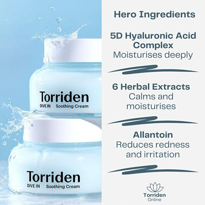 Torriden Dive In Hyaluronic Acid Soothing Cream – 100ml