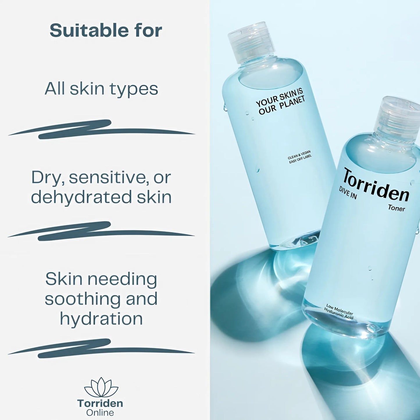 تونر حمض الهيالورونيك دايف إن من توريدن - 300 مل 