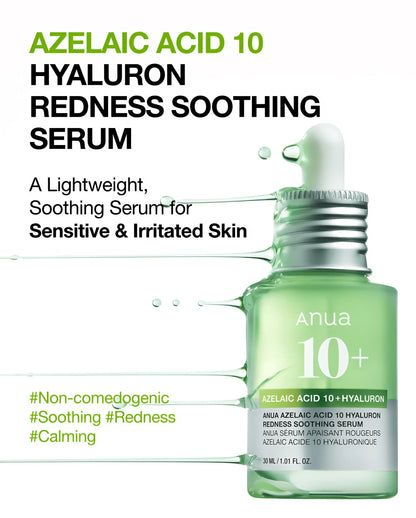 Anua Azelaic Acid 10+ Hyaluron Redness Soothing Serum – 30ml