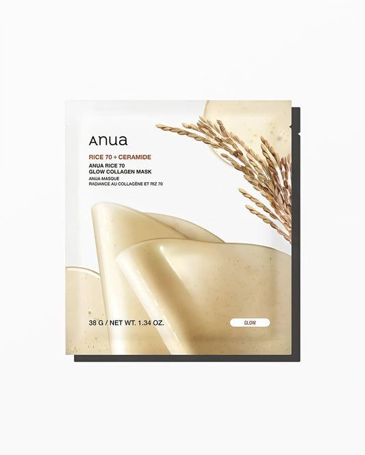Anua Rice 70+ Ceramide Glow Collagen Mask – 38g