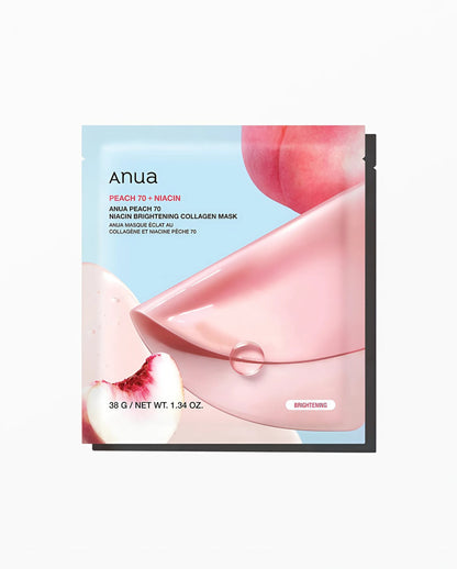 Anua Peach 70+ Niacin Brightening Collagen Mask – 38g