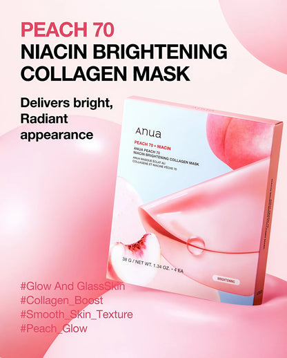Anua Peach 70+ Niacin Brightening Collagen Mask – 38g