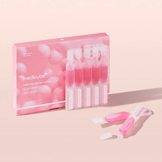 مجموعة سيروم يوم واحد من Medicube PDRN Pink - 1.5 مل × 10 قطع