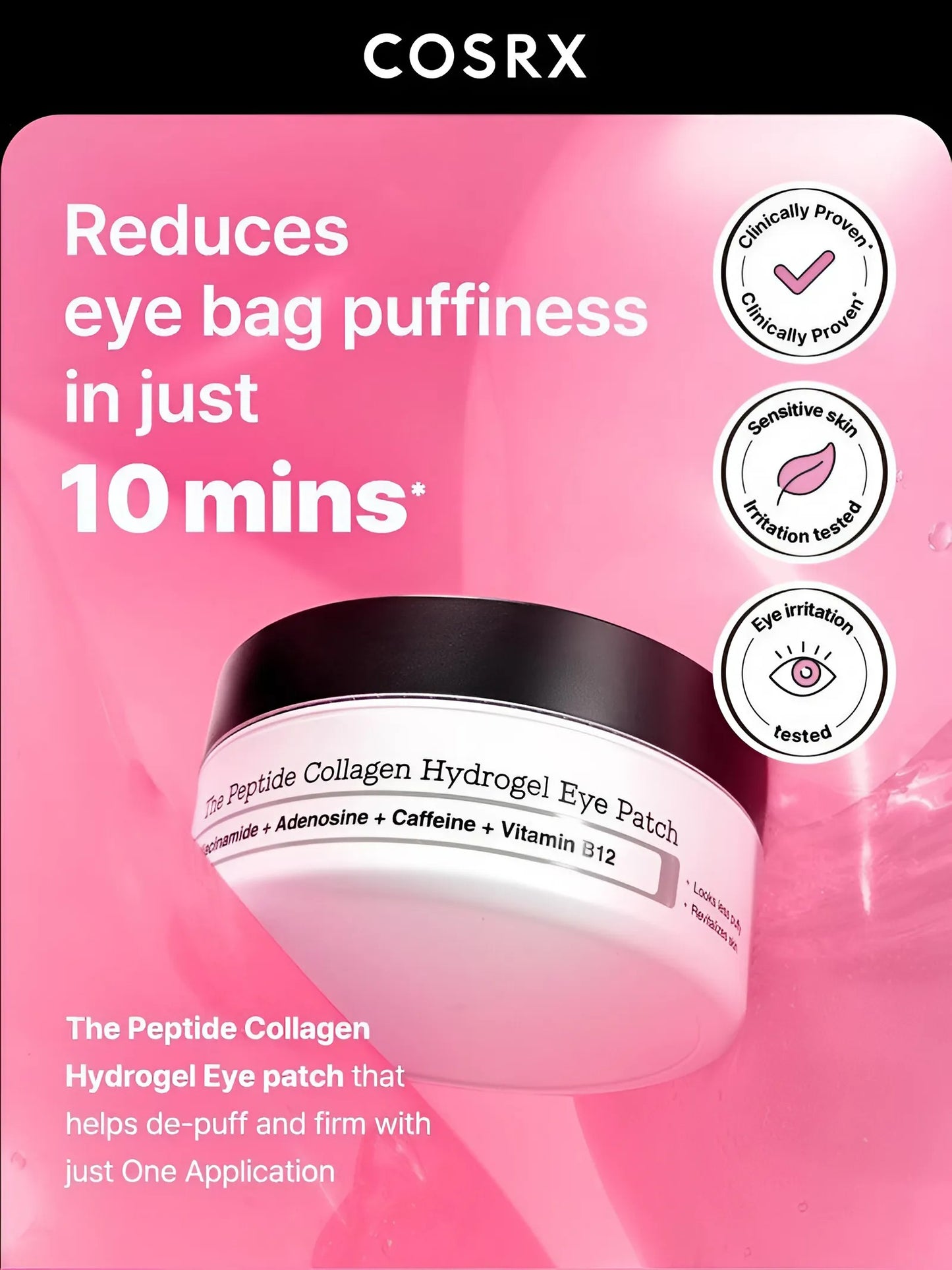 Cosrx The Peptide Collagen Hydrogel Eye Patch – 60 Patches