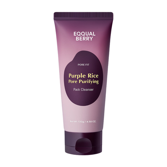 EQQUALBERRY Purple Rice Pore Purifying Cleanser - 130g