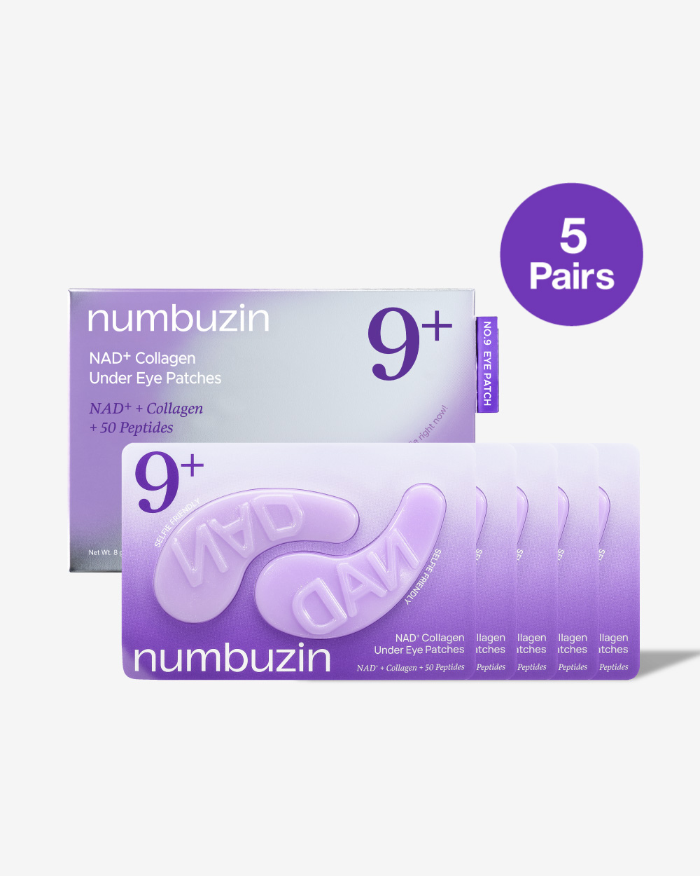Numbuzin No.9 NAD+ Collagen Under Eye Patches