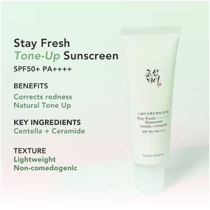 Beauty of Joseon Stay Fresh Tone-Up Sunscreen SPF50+ PA++++ – 50ml