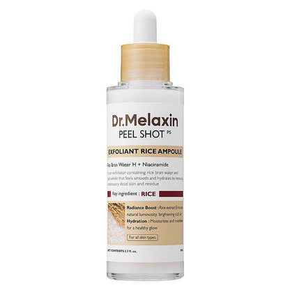 أمبولة تقشير الأرز الأبيض Melaxin Peel Shot - 80 مل