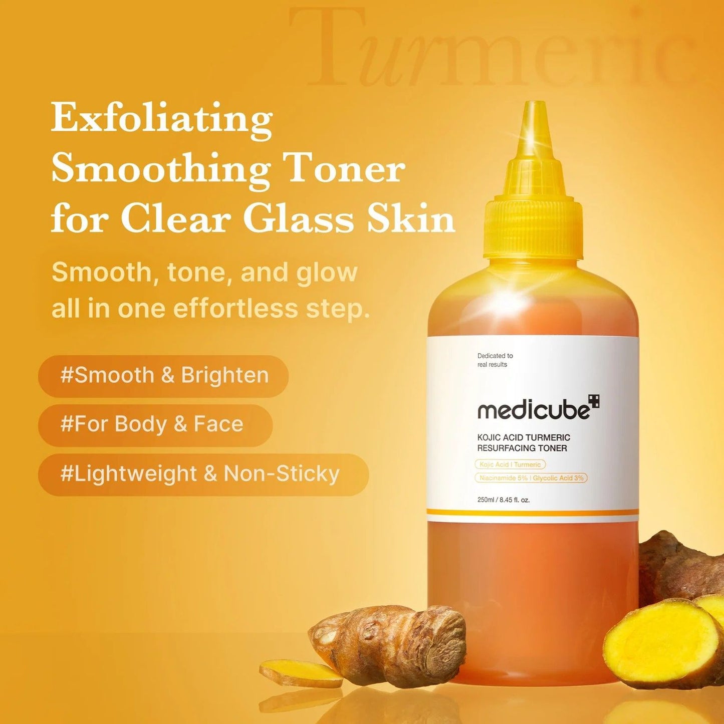 Medicube Kojic Acid Turmeric Resurfacing Toner – 150ml