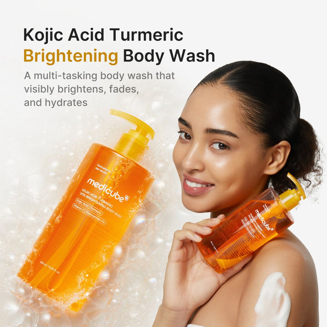 Medicube Kojic Acid Turmeric Vita Brightening Body Wash - 400ml