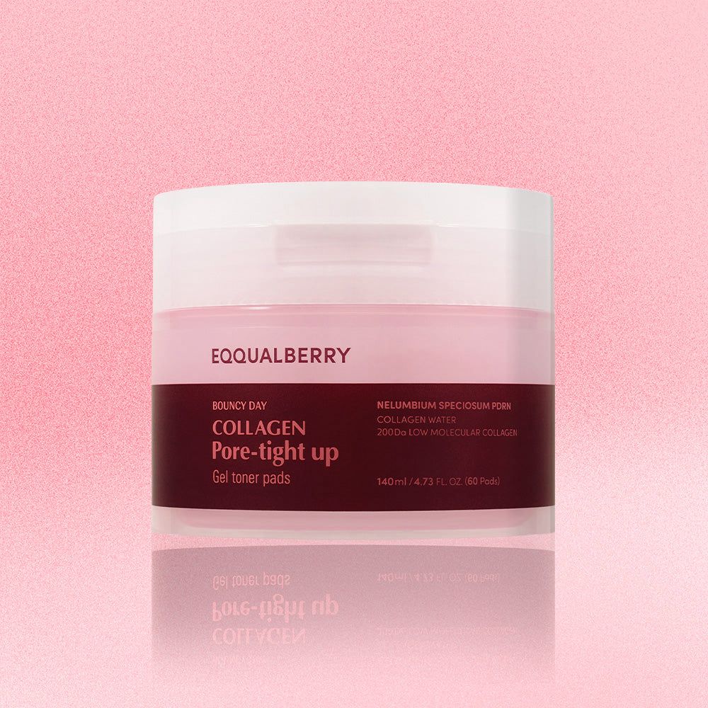 EQQUALBERRY Bouncy Day Collagen Pore Tight-Up Gel Toner Pads – 70 ضمادة