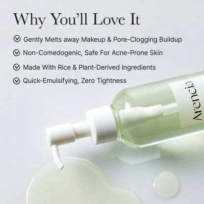 Arencia Pore Melt Mochi Cleansing Oil – 200ml