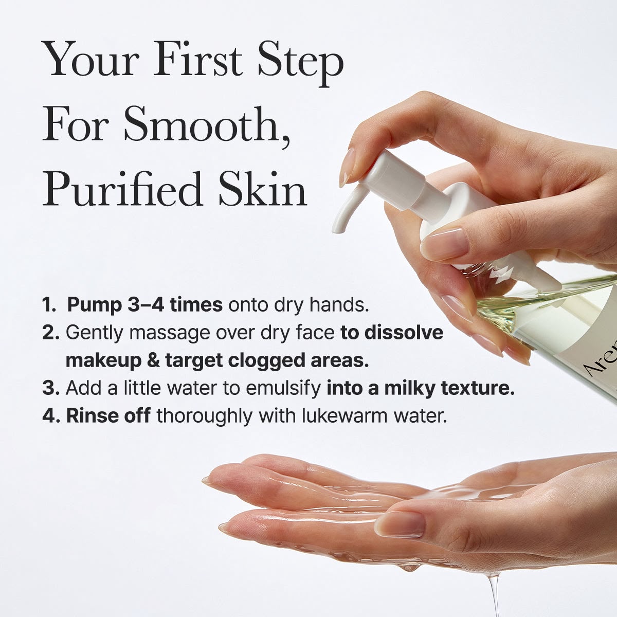 Arencia Pore Melt Mochi Cleansing Oil – 200ml
