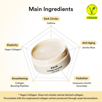 Vegan Collagen Eye Patch Jericho Rose Jelly – 60 Patches / 90ml