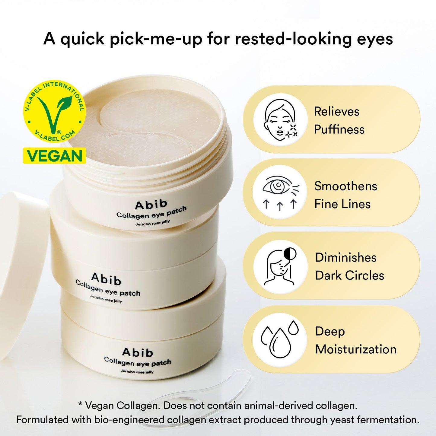 Vegan Collagen Eye Patch Jericho Rose Jelly – 60 Patches / 90ml