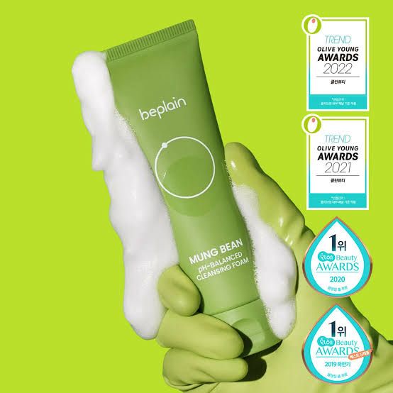 beplain Mung Bean pH-Balanced Cleansing Foam
