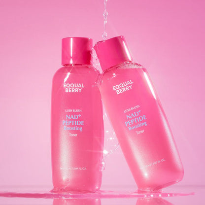 EQQUALBERRY Lush Blush NAD+ Peptide Boosting Toner – 150ml