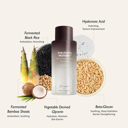 Haruharu Wonder Black Rice Hyaluronic Toner For Sensitive Skin - 150ml