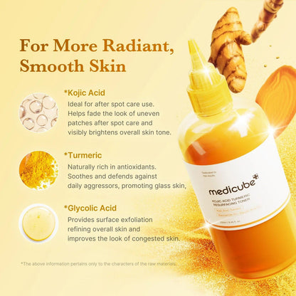 Medicube Kojic Acid Turmeric Resurfacing Toner – 150ml