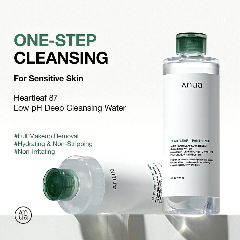 Anua Heartleaf Low pH Deep Cleansing Water – 500ml