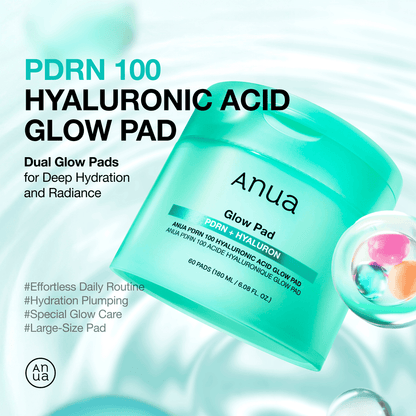 Anua PDRN 100 Hyaluronic Acid Glow Pad - 60 Pads