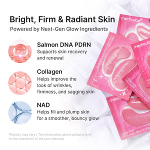 Medicube PDRN Pink Collagen Jelly Eye Mask – 50Pairs