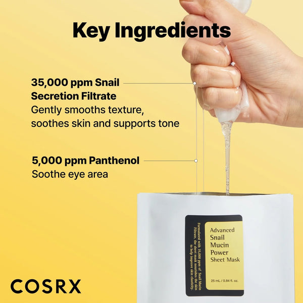 COSRX Advanced Snail Mucin Power Sheet Mask – 25ml