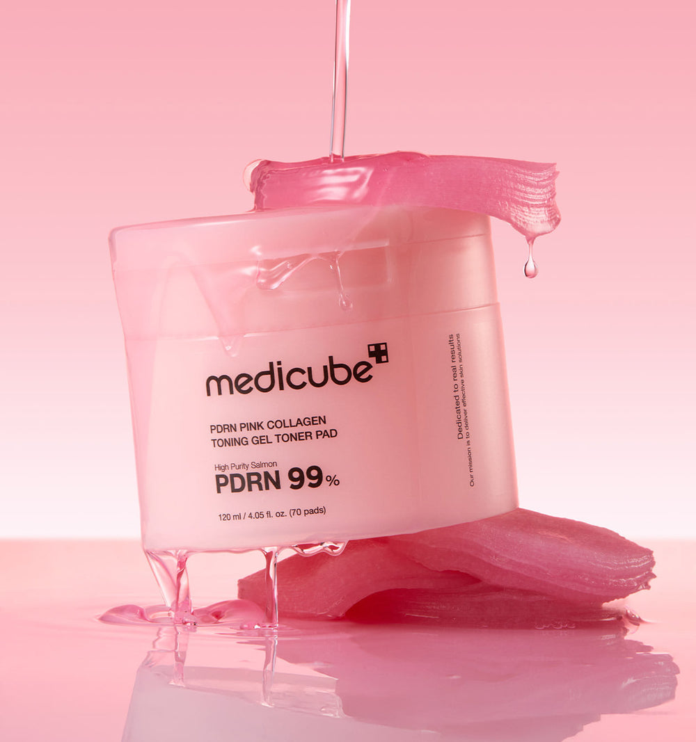 MEDICUBE PDRN Pink Collagen Toning Gel Toner Pad 70 Sheets