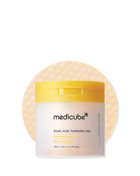Medicube Kojic Acid Turmeric Pad With 3% Glycolic Acid – 160ml