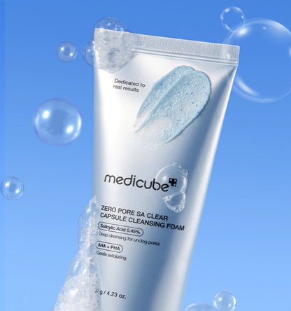 Medicube Zero Pore SA Clear Capsule Cleansing Foam – 120g