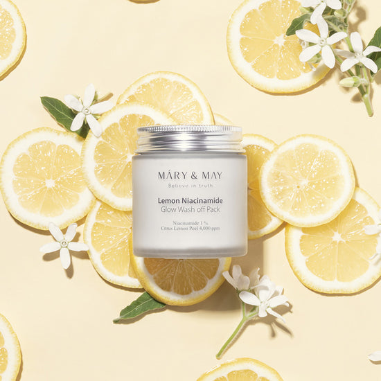 Mary & May Vegan Lemon Niacinamide Glow Wash Off Pack – 125g