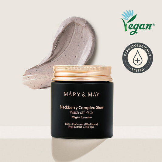Mary & May Vegan Blackberry Complex Glow Wash Off Pack – 125g