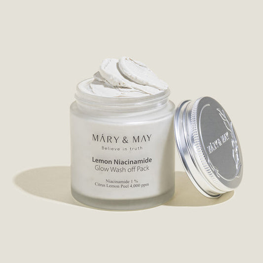 Mary & May Vegan Lemon Niacinamide Glow Wash Off Pack – 125g