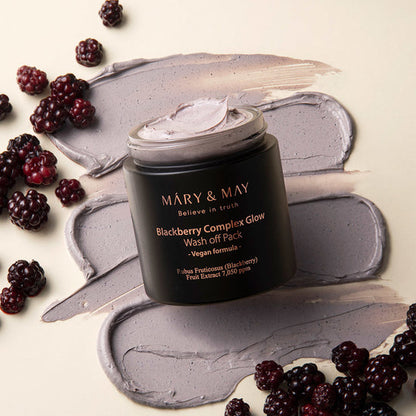 Mary & May Vegan Blackberry Complex Glow Wash Off Pack – 125g